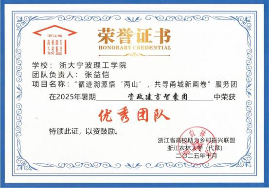 材料学院张益恺同学负责团队获评“党建示范引领团队优秀团队”